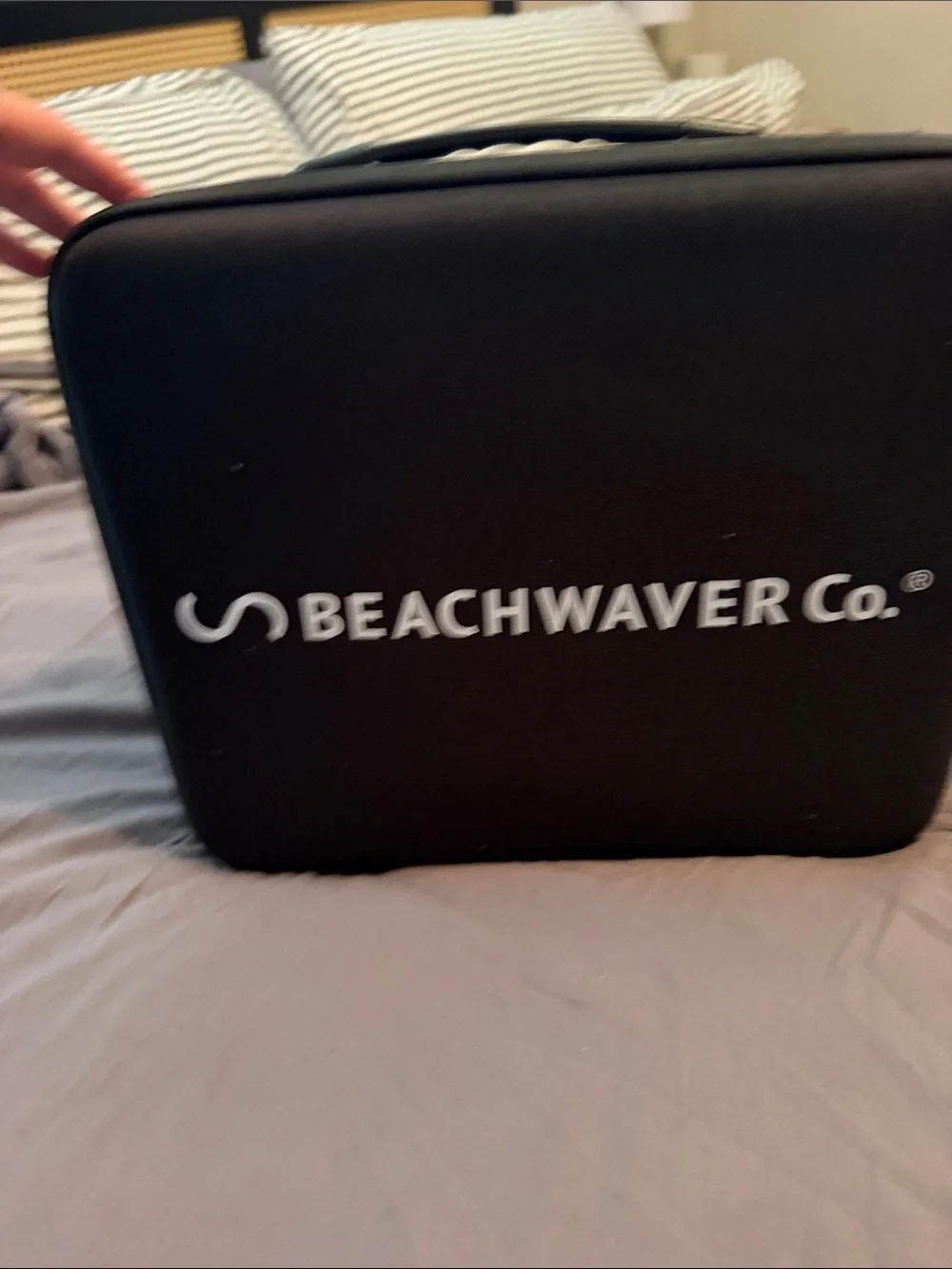 BEACHWAVER Co. Black Travel/Storage Case with full hair care set up. Brand new